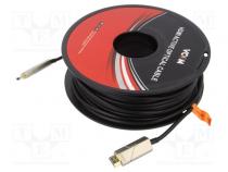 Cable  HDCP 2.2,HDMI 2.0,optical  HDMI plug,both sides  40m