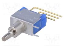 Switch  push-button  Pos  2  SPDT  0.01A/28VAC  0.01A/28VDC  1000MΩ