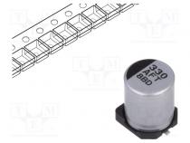Capacitor  electrolytic  low ESR  SMD  330uF  10VDC  Ø6.3x7.7mm