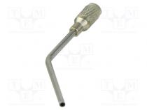 Vacuum pick-up pencil tip  14  ESD  Shape  bent at 45°