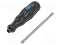 Screwdriver  Pozidriv®,slot  PH2,SL 6  Blade length  95mm