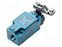Limit switch  lever R 46,5mm, metal roller Ø19mm  6A  M20  IP67