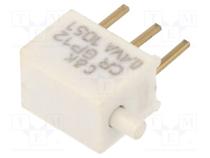 Switch  push-button  Pos  2  SPDT  0.1A/4VAC  0.1A/4VDC  OFF-(ON)
