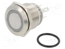 Switch  vandal resistant  Pos  2  SPST-NO  0.5A/220VAC  2A/36VDC
