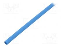 Heat shrink sleeve  glueless  2  1  4.8mm  L  1m  blue  polyolefine
