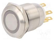 Переключатель  антивандальный  Пол  2  SPST  1A/250ВAC  IP65  24В