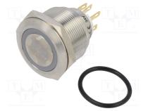 Переключатель  антивандальный  Пол  2  SPDT  3A/220ВAC  5A/24ВDC