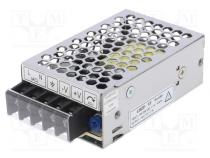Power supply  switched-mode  for building in,modular  25W  15VDC