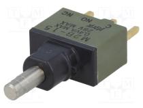 Switch  push-button  Pos  2  SPDT  1A/125VAC  1A/30VDC  ON-(ON)