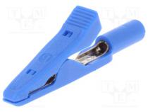 Crocodile clip  15A  60VDC  blue  Grip capac  max.4mm  930317802