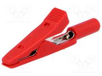 Crocodile clip  15A  60VDC  red  Grip capac  max.4mm  930317801