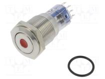 Переключатель  антивандальный  DPDT  3A/250ВAC  IP67  ON-(ON)