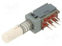 Switch  push-button  Pos  2  DPDT  0.1A/30VDC  ON-ON  THT