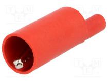 Crocodile clip  10A  red  4mm