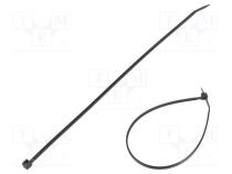 Cable tie  L  203mm  W  2.5mm  polyamide  80N  black  Ømax  51mm