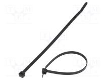 Cable tie  L  188mm  W  4.8mm  polyamide  222N  black  Ømax  48mm