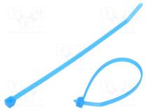 Cable tie  L  188mm  W  4.8mm  TEFZEL  222N  light-blue  Ømax  48mm