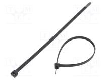 Cable tie  L  290mm  W  7.6mm  polyamide  534N  black  Ømax  76mm