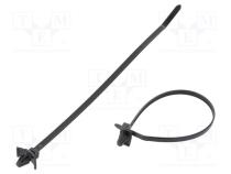 Cable tie  with fixing lugs  L  198mm  W  4.8mm  polyamide  222N