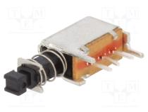 Switch  push-button  Pos  2  SPDT  0.2A/30VDC  ON-ON  Leads  for PCB