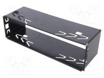 Car radio mounting half frame  1 DIN  Sony  black
