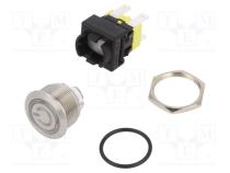 Переключатель  антивандальный  Пол  2  DPDT  16A/250ВAC  IP65  PS5