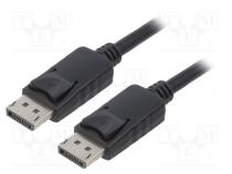 Cable  DisplayPort 1.2  DisplayPort plug,both sides  1.5m  black