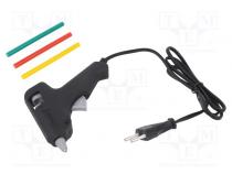 Hot melt glue gun  Ø  7mm  20W  Plug  EU  10min  230VAC