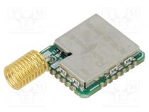 Модуль  LoRA  868МГц  -140дБм  2,5÷3,7ВDC  18,5дБм  SMD  22,1x13мм