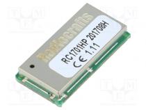 Модуль  RF  UART  -107дБм  2,8÷3,6ВDC  27дБм  SMD  12,7x25,4x3,3мм