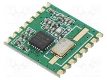 Модуль  RF  трансивер FM  FSK  433,92МГц  SPI  -121дБм  1,8÷3,6ВDC