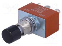 Переключатель  кнопочный  Пол  2  SPST  3A/125ВAC  1,5A/250ВDC