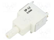 Switch  push-button  Pos  2  0.4A/28VAC  0.4A/28VDC  500MΩ  SMT  SP