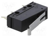 Microswitch SNAP ACTION  with lever with roller simulation