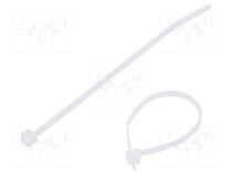 Cable tie  L  83mm  W  2.2mm  polyamide  80N  natural  Ømax  16mm