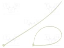 Cable tie  L  290mm  W  3.5mm  polyamide  135N  natural  Ømax  80mm