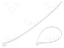 Cable tie  L  200mm  W  4.6mm  polyamide  225N  natural  Ømax  50mm