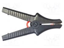 Crocodile clip  32A  black  max.43mm  Conform to  CAT IV 5000 V