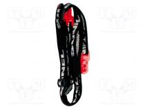 Strap for meters  black-white,red  plastic,fabric