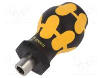 Screwdriver handle  ESD  STUBBY  54mm  Mounting  1/4