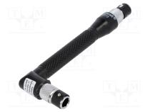 Screwdriver handle  angular  102mm  for hex bits 1/4