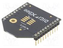 Модуль  RF  PCB  XBee  2,4ГГц  I2C,SPI,UART  -103дБм  8дБм  THT