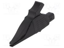 Crocodile clip  32A  1kVDC  black  Grip capac  max.30mm