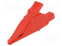 Crocodile clip  32A  1kVDC  red  Grip capac  max.30mm