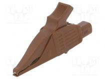Crocodile clip  32A  1kVDC  brown  Grip capac  max.30mm