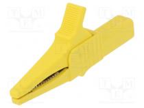 Crocodile clip  32A  1kVDC  yellow  Grip capac  max.20mm