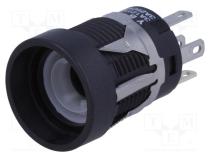 Switch  push-button  Pos  2  SPDT  3A/125VAC  ON-(ON)  200MΩ  YB