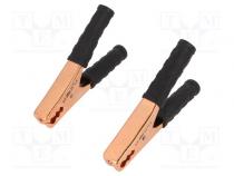 Crocodile clip  200A  Grip capac  max.200mm  Overall len  150mm