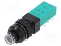 Switch  push-button  Pos  2  DPDT  6A/250VAC  ON-ON