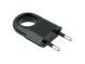 Flat plug without grounding D.3104C black